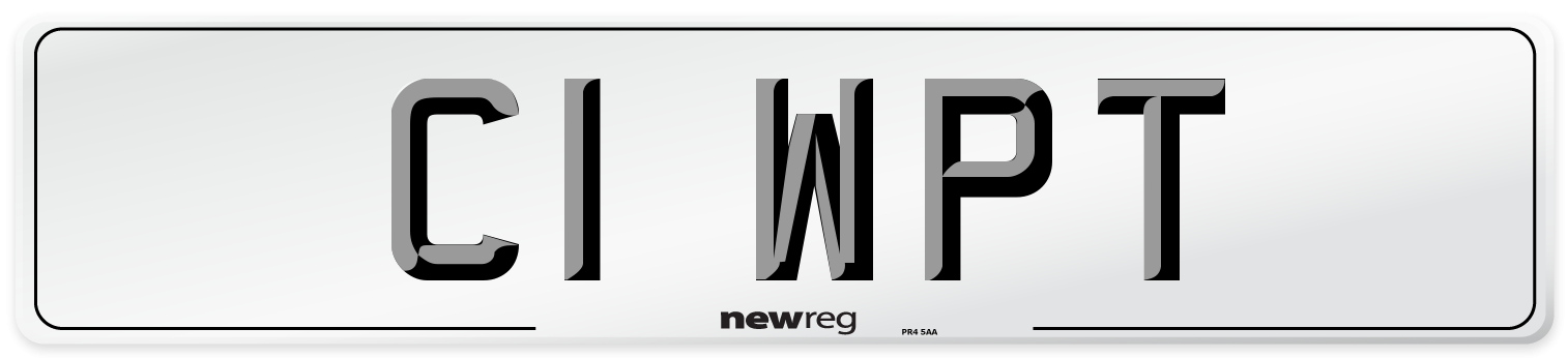 C1 WPT Number Plate from New Reg